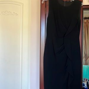 Black crepe dress